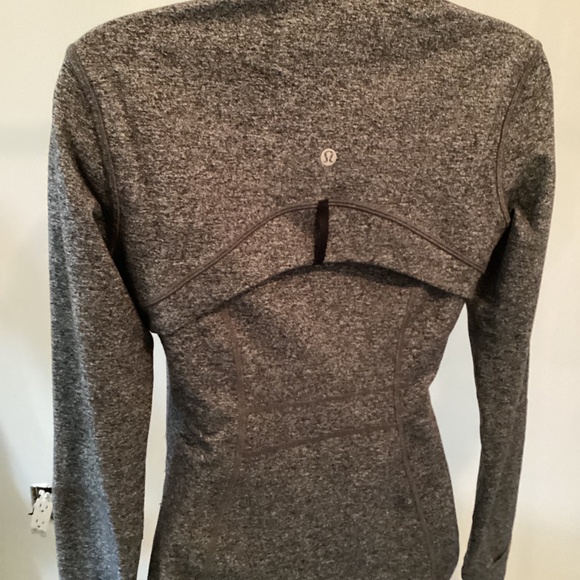 LULULEMON FULL ZIP DEFINE JACKET SIZE 6 IN DARK HEATHER GREY BLACK - Picture 7 of 11